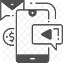 Mensagem De Video Anuncio Em Video Tutorial Em Video Ícone