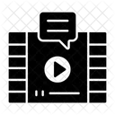 Mensagem De Video Chat De Video Sms De Video Ícone