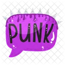 Balao De Bate Papo Mensagem Punk Balao De Mensagem Ícone