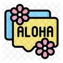 Mensaje aloha  Icono