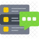 Mensaje Servidor Mensaje Almacenamiento De Datos Icono