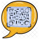 Chat Con Codigo Qr Chat Cifrado Seguridad Del Chat Icono