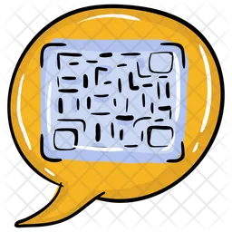 Mensaje de código QR  Icono