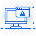 Mensaje De Advertencia Alerta Web Error De Pagina Icono