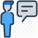 Charlar Hablar Burbuja Icono