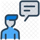 Charlar Hablar Burbuja Icono