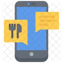 Telefono Mensaje Comida Icon