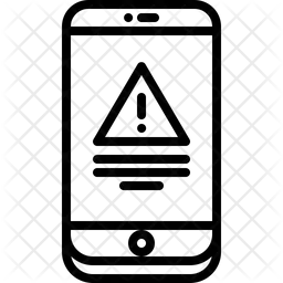 Mensaje de error del teléfono  Icono