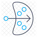 Icono De Transporte Movimiento Biologico Flujo De Nutrientes Icono
