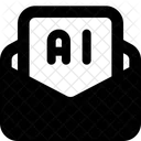 Mensaje de inteligencia artificial  Icono