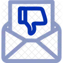No Me Gusta El Mensaje Desaprobarlo Rechazarlo Icono