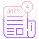 Mensaje de reclutamiento laboral  Icono