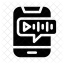 Mensaje De Voz Trabajo En Linea Icono