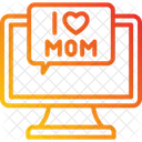 Mensaje de mamá en línea  Icon