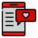 Mensaje romantico  Icono
