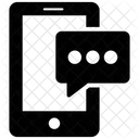 Chatbot Comunicacion Movil Mensajes De Texto Icono