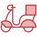 Mensajera en motocicleta  Icono