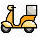 Mensajera en motocicleta  Icono