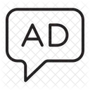 Mensaje de anuncios  Icono