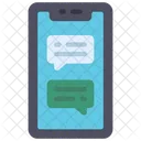 Mensajes de teléfono inteligente  Icono