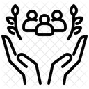 Menschen Menschlichkeit Menschenrecht Symbol
