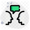 Menschen Kommunikation Kommunikation Chat Symbol