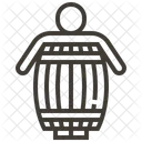 Menschliche Bilder Fass Mann Symbol