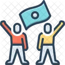 Menschenrechte Rechte Parolen Symbol