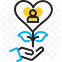 Menschlichkeit Wohlbefinden Freundlichkeit Symbol