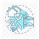 Menschliche Unterkünfte  Symbol