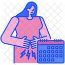 Menstruation Period Calendar Icon