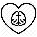 Mental Health Love Brain Icon
