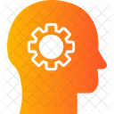 Mentalidade Cerebro Roda Dentada Ícone