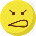 Mente Emoticon De Olhar Emoticons Ícone