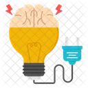 Mente Creativa Cerebro Creativo Idea Creativa Icono