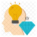Mente Creativa Cerebro Creativo Idea Creativa Icono