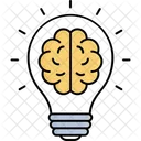 Mente Criativa Cerebro Brainstorming Icon