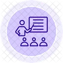 Icone De Linha Do Mentor Inspirador Ícone