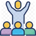 Mentorschaft Ermutigung Wachstum Symbol