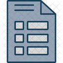 Menu File List Icon