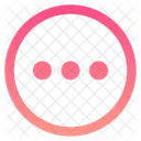 Interface Parametres Menu Cercle Horizontal Points Navigation Trois Cercles Bouton Menu Horizontal Icône