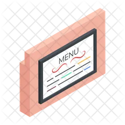 Menu Board  Icon