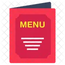 Menu Card Food Menu Restaurant Service Icon