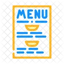 Menu De Comida Menu Escaparate Icono