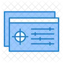 Menu De Configuracao Alvo Objeto Ícone