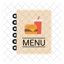 Menu fast food  Icon