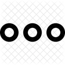 Interface Setting Menu Horizontal Navigation Dots Three Circle Button Horizontal Menu Icon