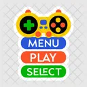 Menu De Juegos Consola De Juegos Controlador De Juegos Icono