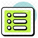 Menu List Menu List Icon