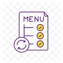Menu Optimization Restaurant Icon